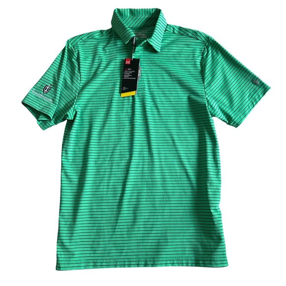 Under Armour Men's Size small HeatGear UPF 30 Polo Shirt Green - Picture 1 of 8